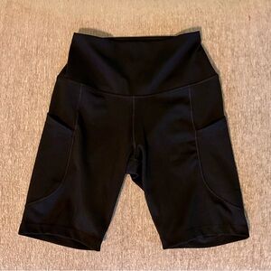 Nike Black High-Rise Bike Shorts with Side Pockets